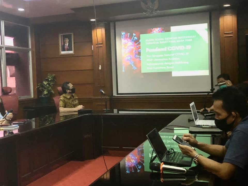 Gubernur Sumbar  Irwan Prayitno Gandeng Universitas Andalas (Unand) Kaji Program Pemulihan Ekonomi Pasca Pansemi COVID-19