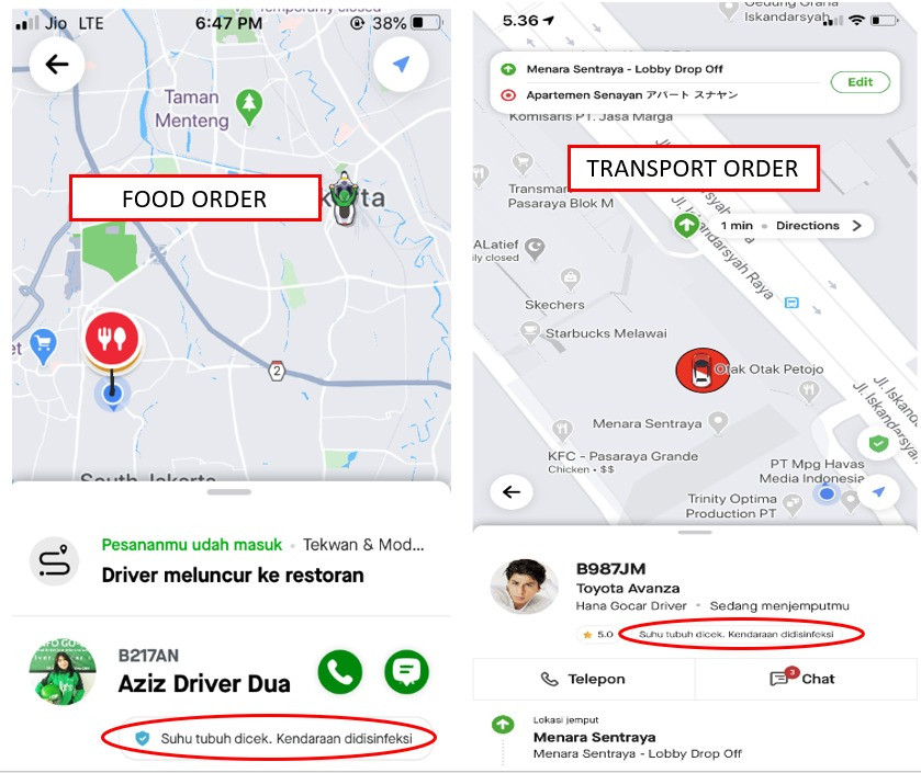 Semakin Aman, Gojek Tampilkan Status Suhu Driver dan Kebersihan Kendaraan di Aplikasi