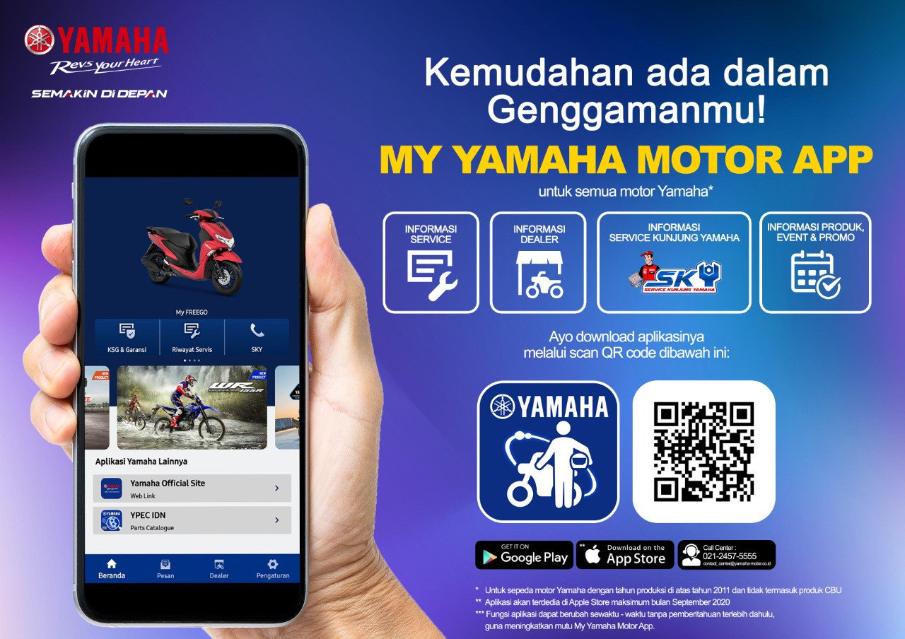 Aplikasi My Yamaha Motor, Mudahkan Konsumen Dapatkan Layanan dan Informasi Lewat Gadget