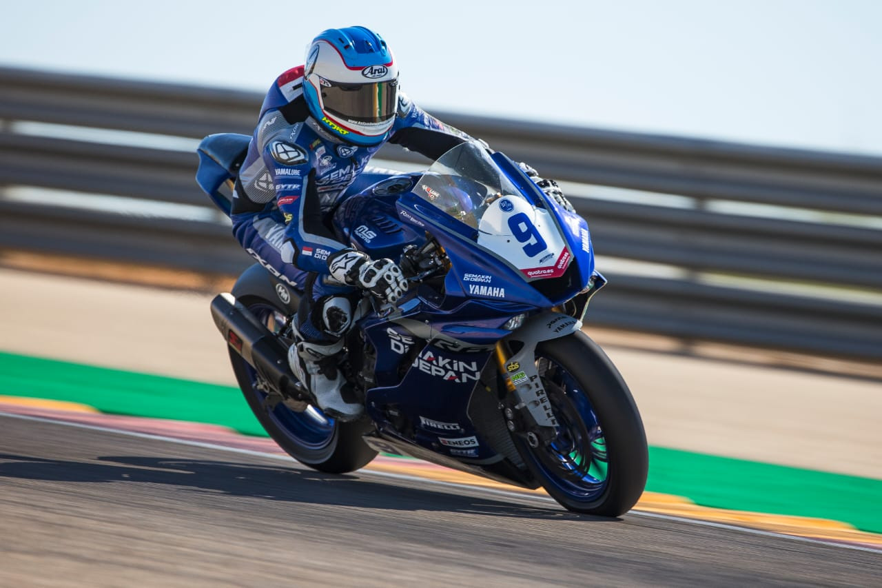 Galang Hendra, Rider Tim Yamaha Kembali Meraih Poin di Seri 5 Aragon Spanyol