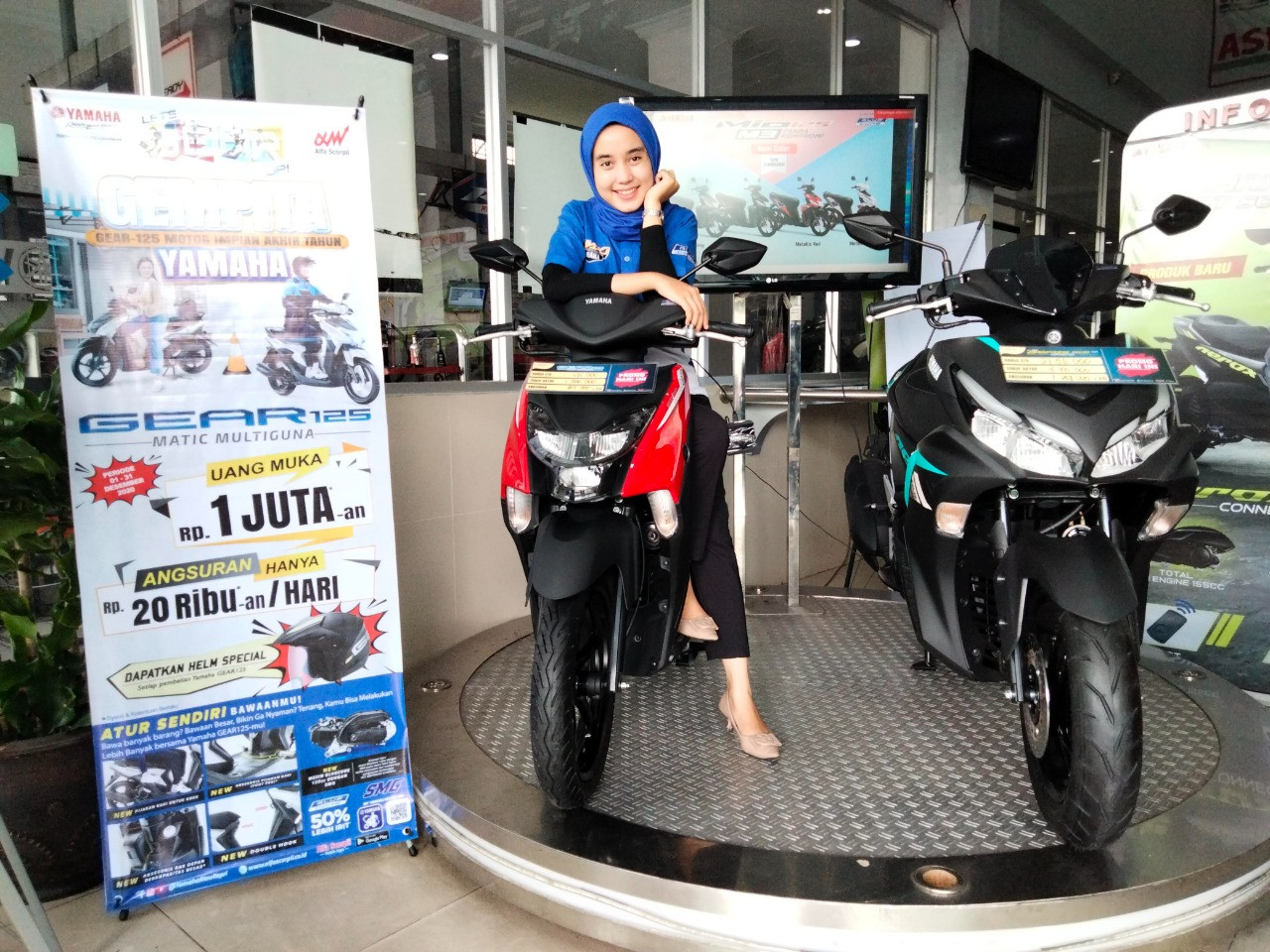 Promo Sepeda Motor Yamaha Gear 125, Uang Muka Rp1 Jutaan Dan Angsuran Rp20 Ribuan, Buruaaan!