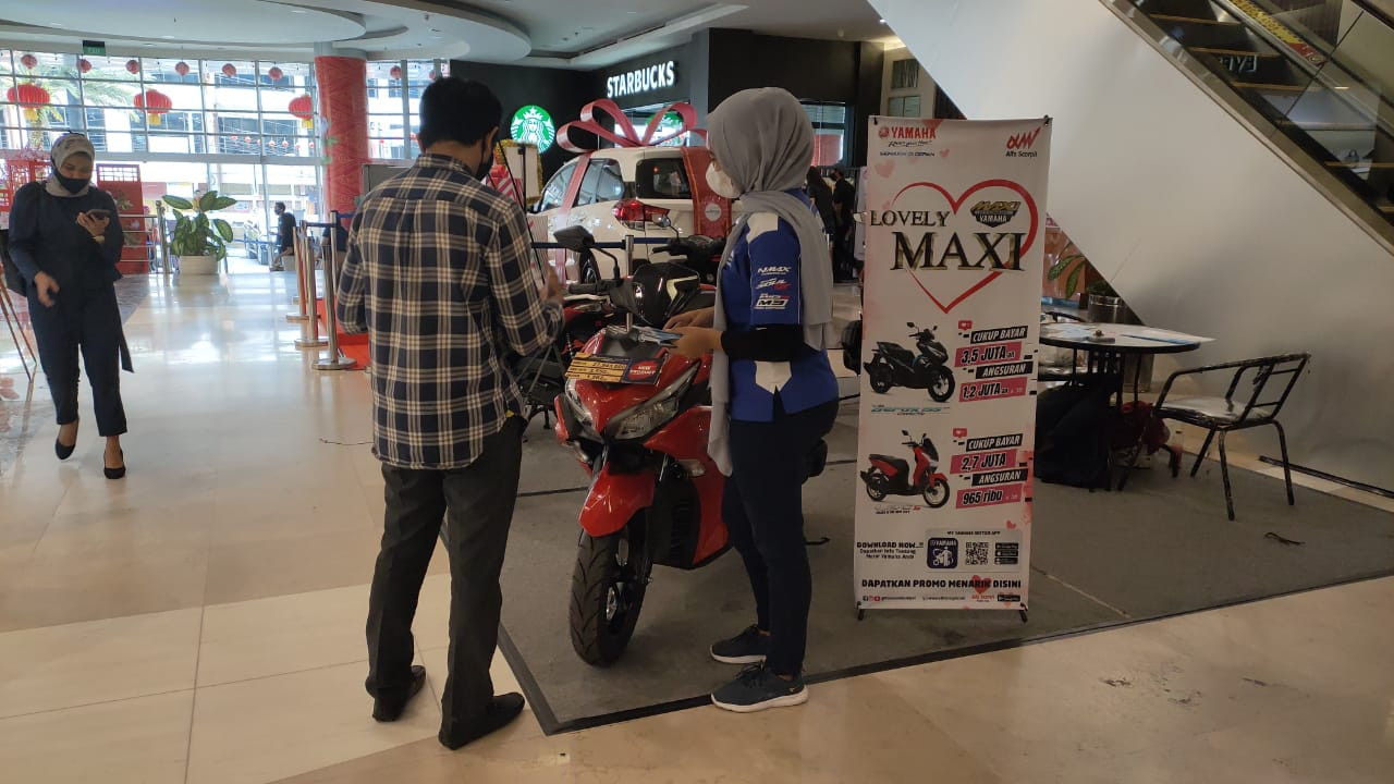 Aerox Exhibition di Mal Ciputra Pekanbaru, Kenali Kecanggihan Fitur Sepeda Motor Yamaha Satu Ini