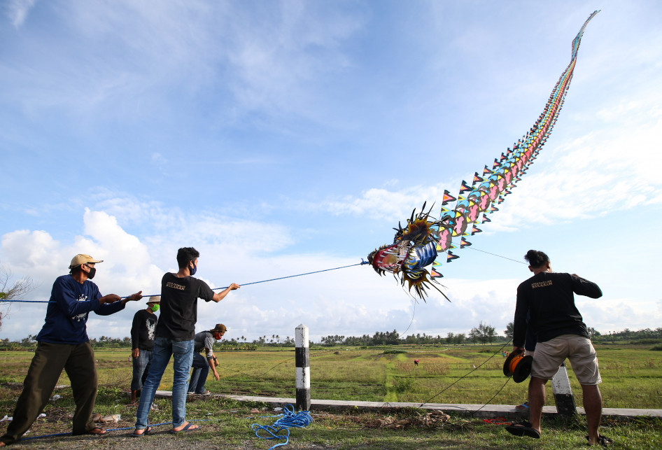 Wisata Layangan Naga Raksasa di Bantul, Bisa Dinaiki Lho Guys