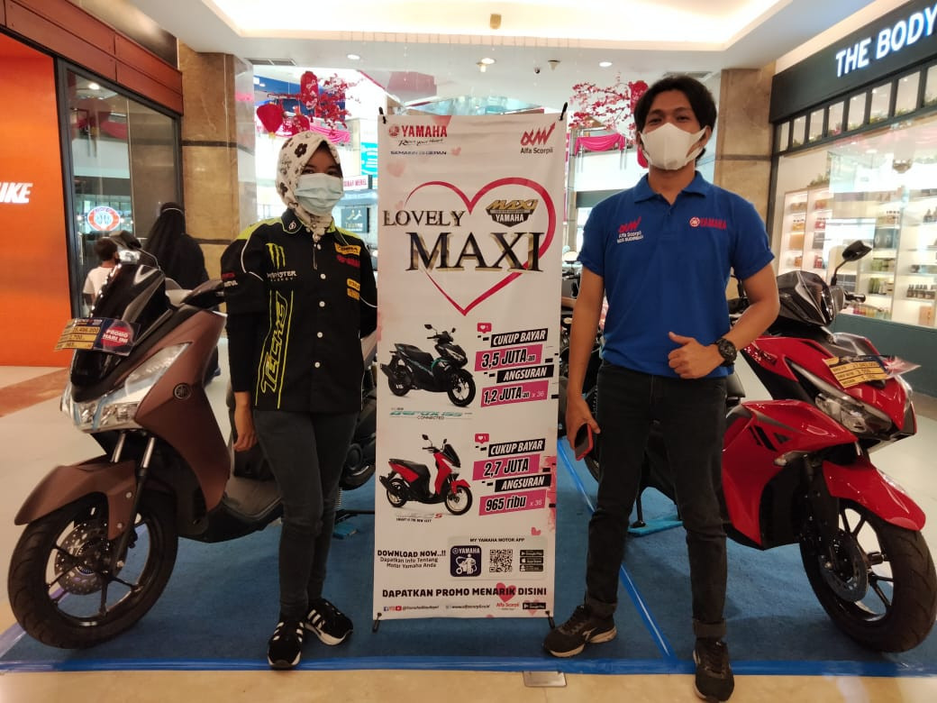 Promo Lovely Maxy Dari Yamaha, Dapatkan DP dan Angsuran Ringan Untuk Pembelian All New Aerox dan Lexi