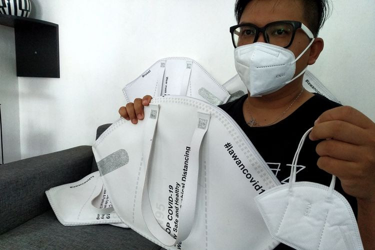 Kisah Inspiratif Andreas, Produksi Tas Berbentuk Masker N95 karena Usaha Suvenir Pernikahan Hampir Mati Akibat Pandemi