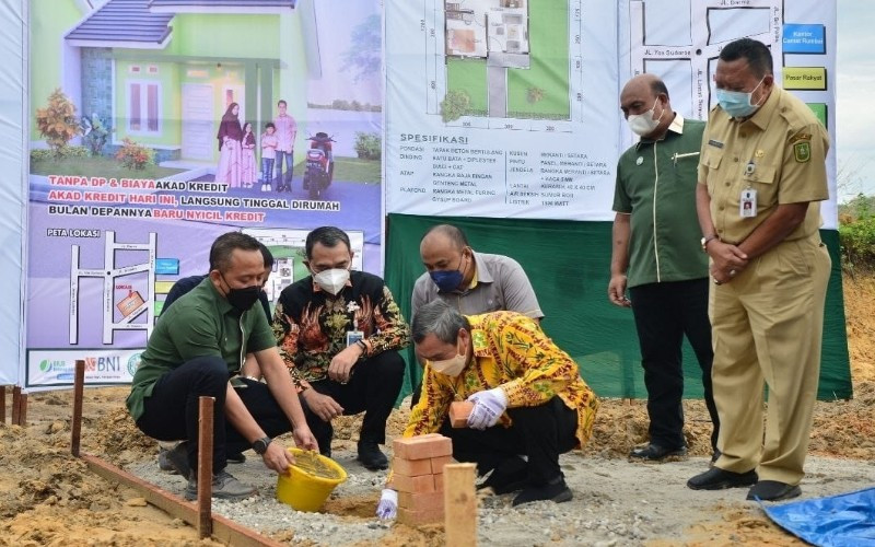 Horee, Pemprov Riau dan GAPKI Mulai Bangun 1.000 Rumah bagi Pekerja Sawit